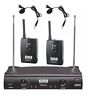 Ebm51l Emb Professional Vhf Dual Wireless Lavalier Microphone System Pro