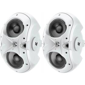 Electro-voice 800549415637 Evid 4.2w 4 Inch 2-way Surface Mount Speakers White Pair Used