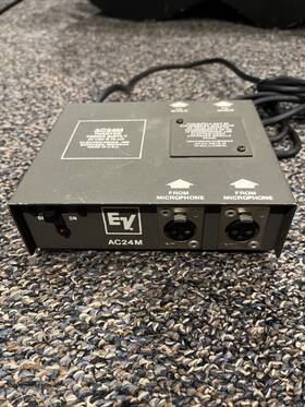 Acm24m Electro-voice 24 Volt Microphone Dual Phantom Power Supply Ev