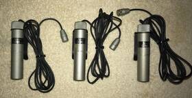 C090e Electro-voice 3-el Miniature Omni Condenser Mics With Xlr Connectors Installed