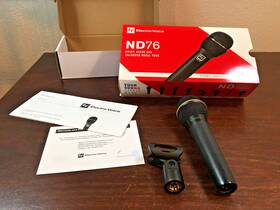 Nd767a Electro-voice Ev Nd76 Series Dynamic Cardioid Microphone Box And Clip