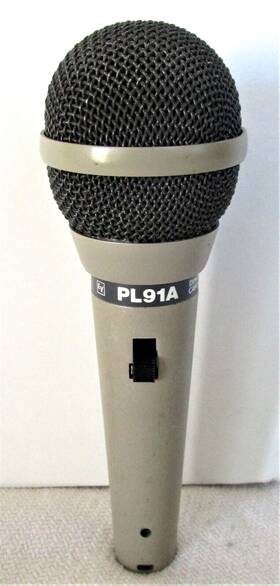 Pl91a Electro-voice Ev Vintage Dynamic Cardioid Microphone With Cable And Case