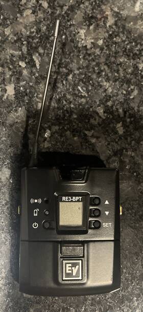 Re3-bpt-5l Electro-voice Re3-bpt Bodypack Transmitter No Back Clip. Pre-owned Free Shipping