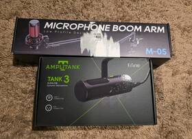 Fifine 313108195180 Tank 3 Xlr/usb Podcast Dynamic Microphone With Low Profile Boom Arm