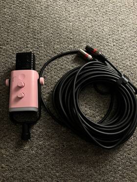 Am8p Fifine Xlr/usb Microphone Gaming Recording Pc Mic With Headphones Jack Pink