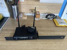 Sdr-5616 Fitness Audio Uhf U Series Receiver With Power Supply And Rack Mounts