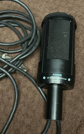 M20rp Fostex Stereo Ribbon Mic 1980s Vintage 5-pin
