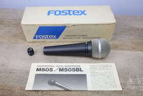 M505 Fostex Rare Vintage Unidirectional Moving Coil Microphone Box
