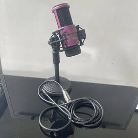 7000xlr Foxnovo Pink Microphone And Mic / Headphone Jack Cord Untested Used