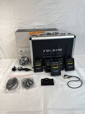 Wm500-ur Fulaim Black Professional Uhf Wireless Lavalier Microphone System