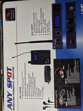 As-1500 Galaxy Audio Anyspot Wireless In-ear Monitor System