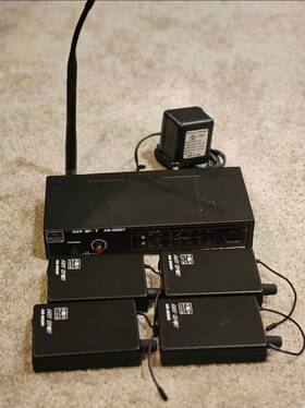 As-950-4p2 Galaxy Audio Anyspot As-900t Wireless In-ear Monitor System With 4 Receivers