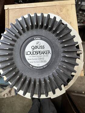 2842 Gauss 12 Inch Speaker- Parts Only