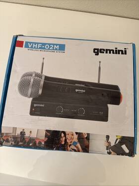 Uhf-02m-s34 Gemini 533.7 537.2 Mhz Dual Channel Uhf Wireless Handheld System