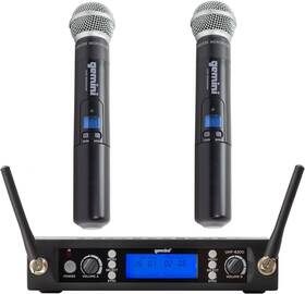 Uhf-6200m-r2 Gemini Sound Pro Dual Wireless Handheld Microphone System Upto 150 Ft - Black