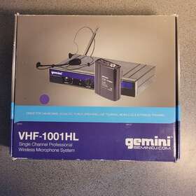 Vhf-1001hl Gemini Single Channel Professional Wireless Microphone System Model