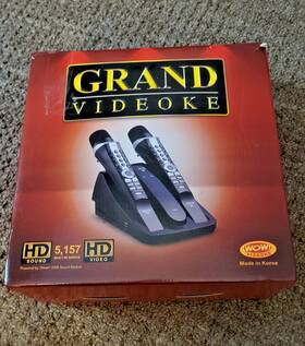 Tkr-371mp Grand Videoke Portable Karaoke Machine Wireless Microphones Hd