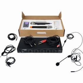 G-313hl Gtd-audio Wireless Mic System 4 Channel Receiver With Mics Set