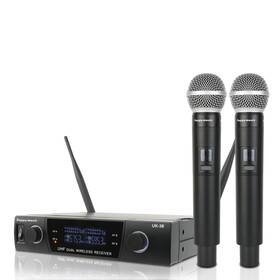 Happymusic 696177999089 Professional Uhf 2 Channel Wireless Microphone System Cordless Handheld Mic