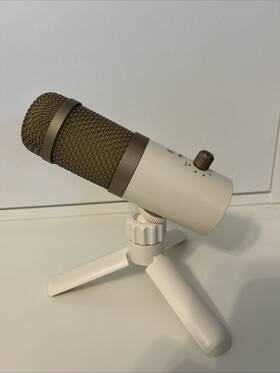Heyday 191907665734 Desktop Microphone - Stone White