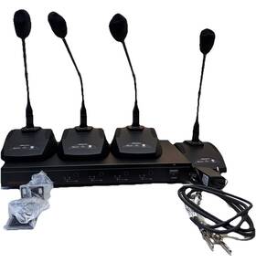 Hs-u8600m Hisonic Uhf Wireless Conference Microphones System 4