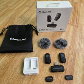 Hllarka1mduo Hollyland Lark A1 2-person Wireless Mini Lavalier Microphone For Usb-c Phones