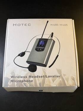 Vm01 Hotec Uhf Wireless Microphone Lavalier Lapel Mic Mini Receiver Transmitter