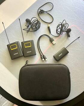 Wm-102a Huusmot Wireless Lavalier Microphone System - Mic With
