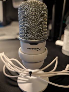 519t2aa Hyperx Solocast Wired Cardioid Usb Condenser Gaming Microphone White