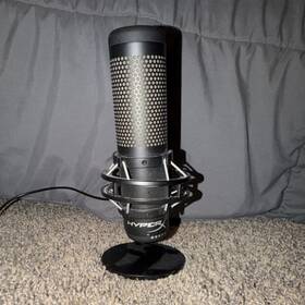 Hm01s-xx-rg Hyperx Hm01s-xx-rg/g Quadcast S Usb Condenser Microphone Black Mute Switch Multi-pattern