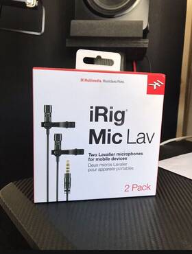 Ik Multimedia 025813637030 Irig Mic Lav Chainable Mobile Lavalier Built-in Monitoring 2pack Great Condition