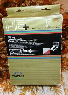 He8651 Jasco Deluxe Dynamic Stereo Pair Of Microphones