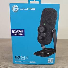 Mtalkgo2rblk4 Jlab Audio Desk Microphone - Usb-c Adjustable Rotating Stand