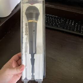Mv-28 Jvc Dynamic Microphone Black Amp Cord