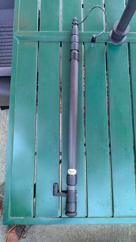 Kc108cc K-tek Essential 5-section Composite Boompole With Coiled Cable 9ft