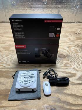 U-238 Kasohqee Pro Wireless Lavalier Voice Amplifier White