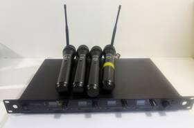 Sysv52 Kingdom 1000 Channel Uhf 4 Handheld V5 Wireless Microphone System