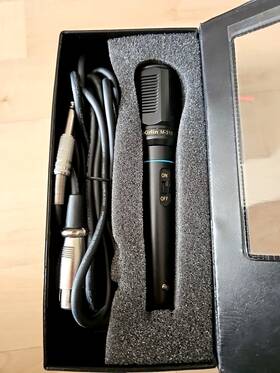 M-319 Kirlin Dynamic Karaoke Microphone 7ft Cable Metal Handheld Wired Mic Case
