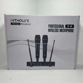 Kithouse 887425641571 S9 Uhf Rechargeable Wireless Microphone System Karaoke