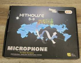 S-9dual Kithouse S9 Uhf Rechargeable Wireless Microphone System Karaoke