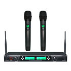 Kju9844359 Professional Uhf Dual Channel Handheld Wireless Lcd Display System Microphone