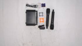 Kmise 746626529401 Wireless Microphone System Dual Mics Auto Scan And Ir Pair