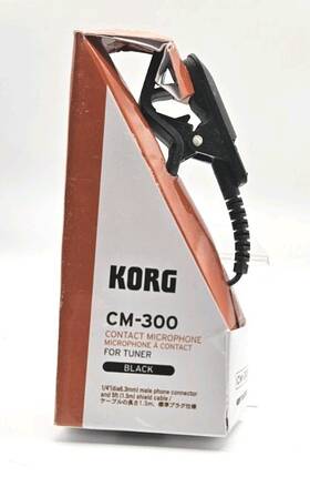 Cm300bk Korg 959112179127 Cm300 Bk Clip On Contact Microphone A For Tuner Black Used
