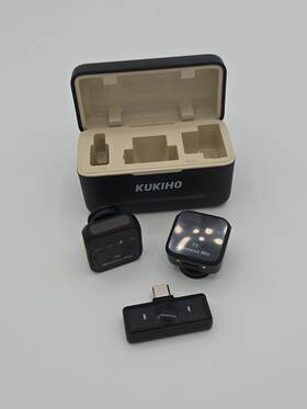 K6-mic Kukiho Wireless Lavalier Microphone With Charging Case 36h Battery Life Noise