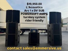 Arc1 Lacoustics Lftacoustics Arcs And Dv Subs With Powersoft Amp Rack