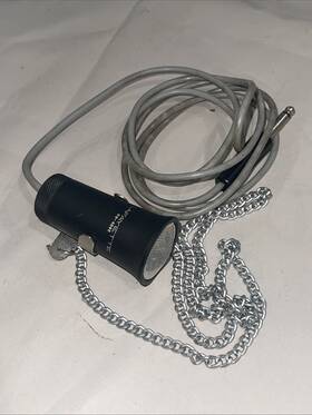 99-4595 Lafayette Vintage Handheld Microphone - Rare With Neck Stand Japan