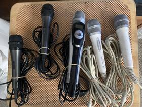 Ls-k3 Leadsinger Wired Microphone Lot Of 5 Regular And Karaoke