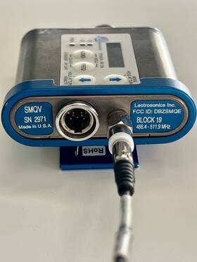 5pxl2 Lectrosonics Mcsr/5pxl2 Smqv Bodypack Wireless Transmitter Block 19 Many Accessories