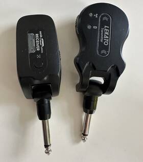 Ws-50 Lekato And Sonik Sphere 5.8ghz 1/4 Inch Guitar Bass Transmitter Reciever