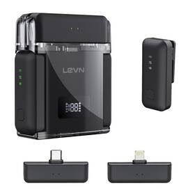 Lm101-v2 Levn Wireless Microphone For Iphone/android/pc Usb-c/lightning Plug And Play Ai No